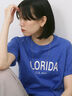 ロゴプリントTシャツ（オフホワイト/ブラック/オレンジ/ブラウン/ブルー）｜Samansa Mos2 blue（サマンサモスモス ブルー）通販