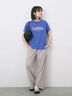 ロゴプリントTシャツ（オフホワイト/ブラック/オレンジ/ブラウン/ブルー）｜Samansa Mos2 blue（サマンサモスモス ブルー）通販
