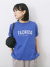 ロゴプリントTシャツ（オフホワイト/ブラック/オレンジ/ブラウン/ブルー）｜Samansa Mos2 blue（サマンサモスモス ブルー）通販