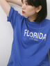 ロゴプリントTシャツ（オフホワイト/ブラック/オレンジ/ブラウン/ブルー）｜Samansa Mos2 blue（サマンサモスモス ブルー）通販