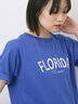 ロゴプリントTシャツ（オフホワイト/ブラック/オレンジ/ブラウン/ブルー）｜Samansa Mos2 blue（サマンサモスモス ブルー）通販