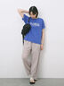 ロゴプリントTシャツ（オフホワイト/ブラック/オレンジ/ブラウン/ブルー）｜Samansa Mos2 blue（サマンサモスモス ブルー）通販
