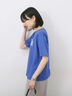 ロゴプリントTシャツ（オフホワイト/ブラック/オレンジ/ブラウン/ブルー）｜Samansa Mos2 blue（サマンサモスモス ブルー）通販