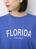 ロゴプリントTシャツ（オフホワイト/ブラック/オレンジ/ブラウン/ブルー）｜Samansa Mos2 blue（サマンサモスモス ブルー）通販