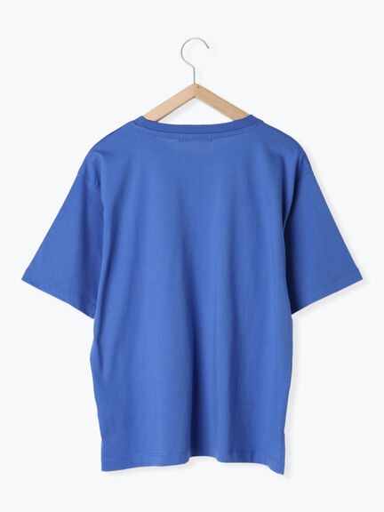 ロゴプリントTシャツ（オフホワイト/ブラック/オレンジ/ブラウン/ブルー）｜Samansa Mos2 blue（サマンサモスモス ブルー）通販