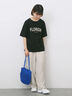 ロゴプリントTシャツ（オフホワイト/ブラック/オレンジ/ブラウン/ブルー）｜Samansa Mos2 blue（サマンサモスモス ブルー）通販