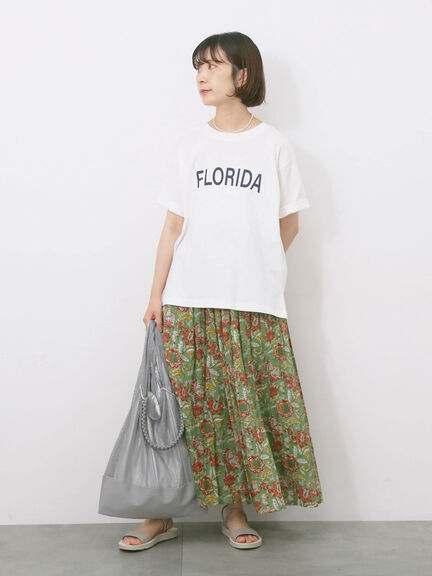 ロゴプリントTシャツ（オフホワイト/ブラック/オレンジ/ブラウン/ブルー）｜Samansa Mos2 blue（サマンサモスモス ブルー）通販