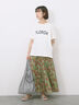 ロゴプリントTシャツ（オフホワイト/ブラック/オレンジ/ブラウン/ブルー）｜Samansa Mos2 blue（サマンサモスモス ブルー）通販