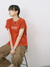 ロゴ刺繍フレンチスリーブTシャツ（オレンジ）｜Samansa Mos2 blue（サマンサモスモス ブルー）通販