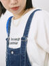 ロゴ刺繍フレンチスリーブTシャツ（オフホワイト/ブラック/オレンジ/ブラウン/ブルー）｜Samansa Mos2 blue（サマンサモスモス ブルー）通販