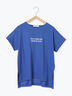 ロゴ刺繍フレンチスリーブTシャツ（オフホワイト/ブラック/オレンジ/ブラウン/ブルー）｜Samansa Mos2 blue（サマンサモスモス ブルー）通販