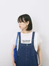 ロゴ刺繍フレンチスリーブTシャツ（オフホワイト/ブラック/オレンジ/ブラウン/ブルー）｜Samansa Mos2 blue（サマンサモスモス ブルー）通販
