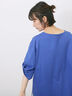 ツイストスリーブTシャツ（オフホワイト/ブラック/ブルー）｜Samansa Mos2 blue（サマンサモスモス ブルー）通販