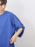 ツイストスリーブTシャツ（オフホワイト/ブラック/ブルー）｜Samansa Mos2 blue（サマンサモスモス ブルー）通販