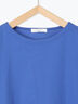 ツイストスリーブTシャツ（オフホワイト/ブラック/ブルー）｜Samansa Mos2 blue（サマンサモスモス ブルー）通販