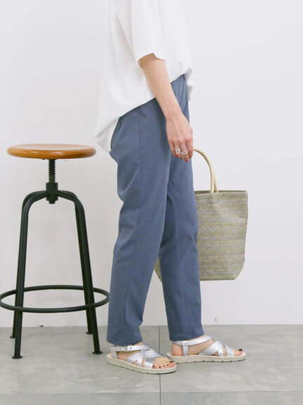 【接触冷感】ストレッチパンツ（ブラック/グリーン/ブルー）｜Samansa Mos2 blue（サマンサモスモス ブルー）通販