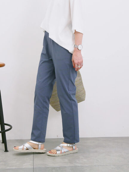 【接触冷感】ストレッチパンツ（ブラック/グリーン/ブルー）｜Samansa Mos2 blue（サマンサモスモス ブルー）通販