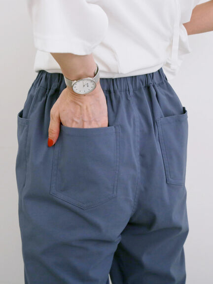 【接触冷感】ストレッチパンツ（ブラック/グリーン/ブルー）｜Samansa Mos2 blue（サマンサモスモス ブルー）通販