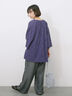 【Made in India】タッセル付ギャザーレースブラウス（オフホワイト/ブラック/パープル）｜Samansa Mos2 blue（サマンサモスモス ブルー）通販