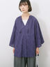【Made in India】タッセル付ギャザーレースブラウス（オフホワイト/ブラック/パープル）｜Samansa Mos2 blue（サマンサモスモス ブルー）通販