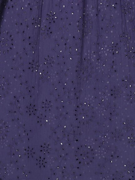 【Made in India】タッセル付ギャザーレースブラウス（オフホワイト/ブラック/パープル）｜Samansa Mos2 blue（サマンサモスモス ブルー）通販