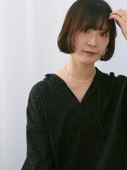 【Made in India】タッセル付ギャザーレースブラウス（オフホワイト/ブラック/パープル）｜Samansa Mos2 blue（サマンサモスモス ブルー）通販