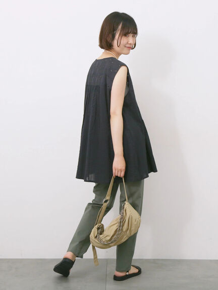 【Made in India】ノースリーブレースブラウス（オフホワイト/チャコールグレー/イエロー）｜Samansa Mos2 blue（サマンサモスモス ブルー）通販