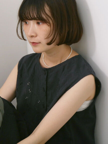 【Made in India】ノースリーブレースブラウス（オフホワイト/チャコールグレー/イエロー）｜Samansa Mos2 blue（サマンサモスモス ブルー）通販