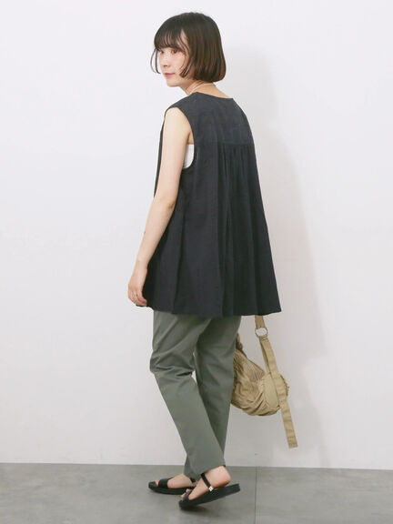 【Made in India】ノースリーブレースブラウス（オフホワイト/チャコールグレー/イエロー）｜Samansa Mos2 blue（サマンサモスモス ブルー）通販