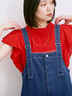 【Made in India】フリル袖レースピンタックブラウス（オフホワイト/ブラック/レッド）｜Samansa Mos2 blue（サマンサモスモス ブルー）通販