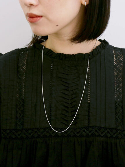 【Made in India】フリル袖レースピンタックブラウス（オフホワイト/ブラック/レッド）｜Samansa Mos2 blue（サマンサモスモス ブルー）通販