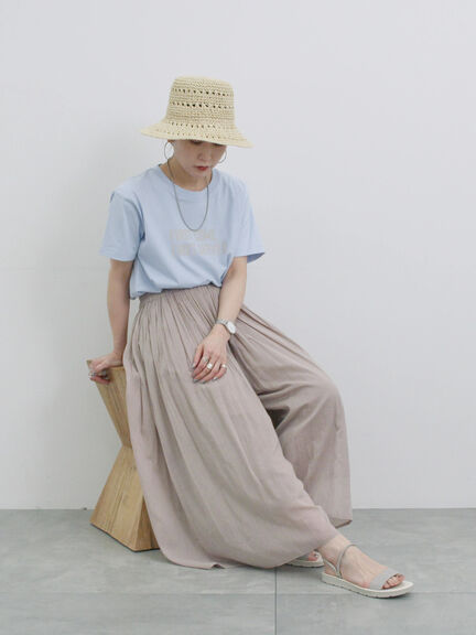 編み柄ぺーパーハット（ベージュ/キナリ）｜Samansa Mos2 blue（サマンサモスモス ブルー）通販