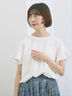【USAコットン】フリルTシャツ（オフホワイト/ブラック/グリーン）｜Samansa Mos2 blue（サマンサモスモス ブルー）通販