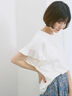 【USAコットン】フリルTシャツ（オフホワイト/ブラック/グリーン）｜Samansa Mos2 blue（サマンサモスモス ブルー）通販