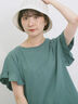 【USAコットン】フリルTシャツ（オフホワイト/ブラック/グリーン）｜Samansa Mos2 blue（サマンサモスモス ブルー）通販