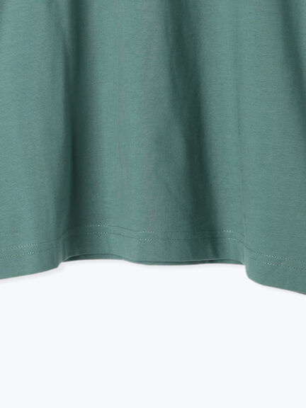 【USAコットン】フリルTシャツ（オフホワイト/ブラック/グリーン）｜Samansa Mos2 blue（サマンサモスモス ブルー）通販