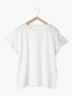 【USAコットン】フリルTシャツ（オフホワイト/ブラック/グリーン）｜Samansa Mos2 blue（サマンサモスモス ブルー）通販