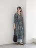 【Made in India】花柄ワンピース（チャコールグレー/ブルー/キナリ）｜Samansa Mos2 blue（サマンサモスモス ブルー）通販