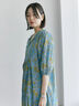 【Made in India】花柄ワンピース（チャコールグレー/ブルー/キナリ）｜Samansa Mos2 blue（サマンサモスモス ブルー）通販