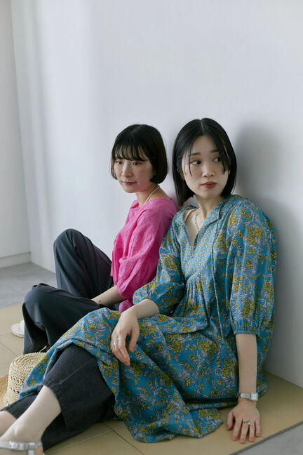 【Made in India】花柄ワンピース（チャコールグレー/ブルー/キナリ）｜Samansa Mos2 blue（サマンサモスモス ブルー）通販