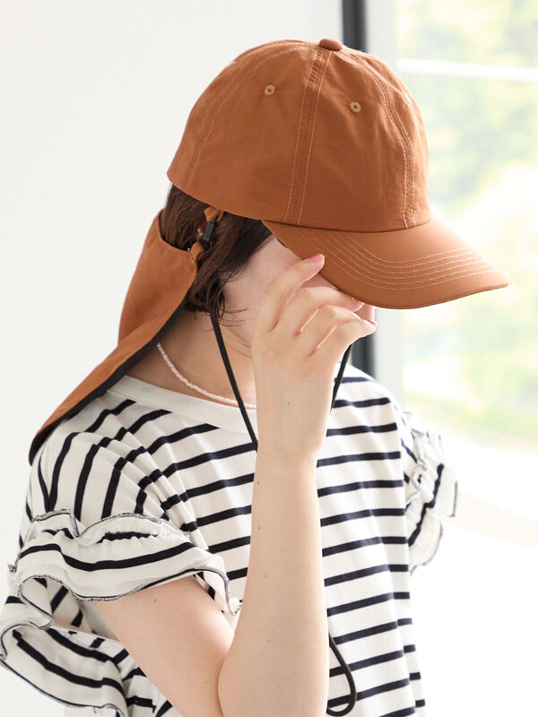 【接触冷感】ネックカバー付キャップ（キャメル）｜Samansa Mos2 blue（サマンサモスモス ブルー）通販