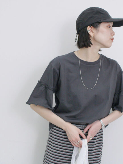 【接触冷感】ネックカバー付キャップ（ブラック/ベージュ/キャメル）｜Samansa Mos2 blue（サマンサモスモス ブルー）通販