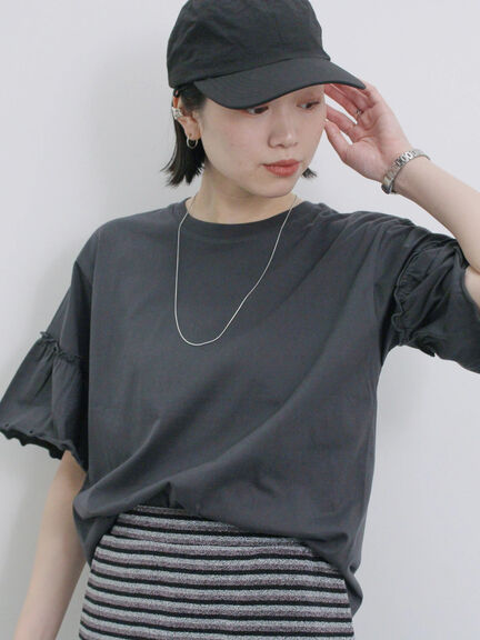 【接触冷感】ネックカバー付キャップ（ブラック/ベージュ/キャメル）｜Samansa Mos2 blue（サマンサモスモス ブルー）通販
