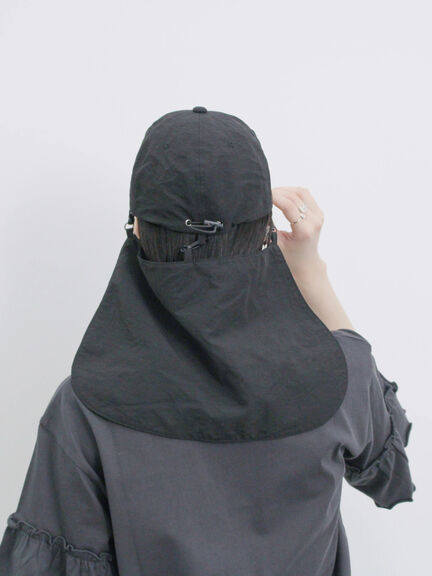 【接触冷感】ネックカバー付キャップ（ブラック/ベージュ/キャメル）｜Samansa Mos2 blue（サマンサモスモス ブルー）通販