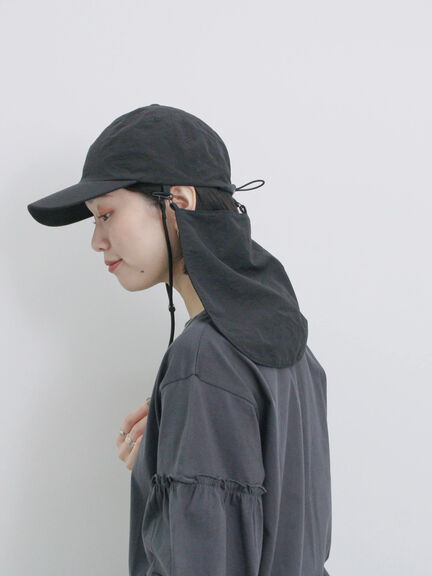 【接触冷感】ネックカバー付キャップ（ブラック/ベージュ/キャメル）｜Samansa Mos2 blue（サマンサモスモス ブルー）通販