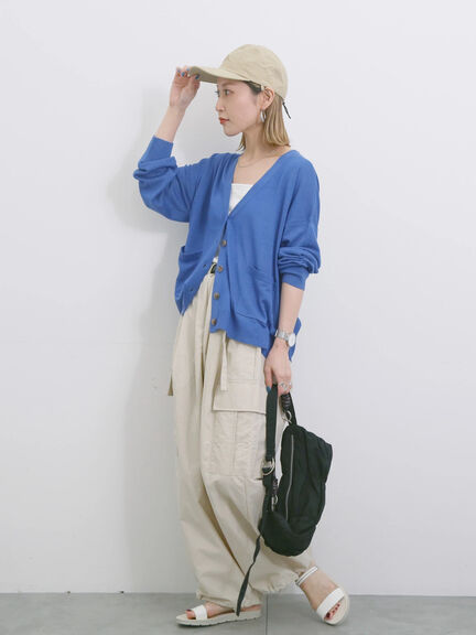 【接触冷感】ネックカバー付キャップ（ブラック/ベージュ/キャメル）｜Samansa Mos2 blue（サマンサモスモス ブルー）通販