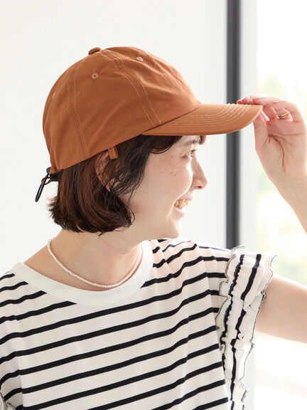【接触冷感】ネックカバー付キャップ（ブラック/ベージュ/キャメル）｜Samansa Mos2 blue（サマンサモスモス ブルー）通販