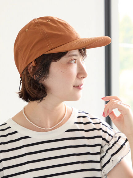 【接触冷感】ネックカバー付キャップ（ブラック/ベージュ/キャメル）｜Samansa Mos2 blue（サマンサモスモス ブルー）通販