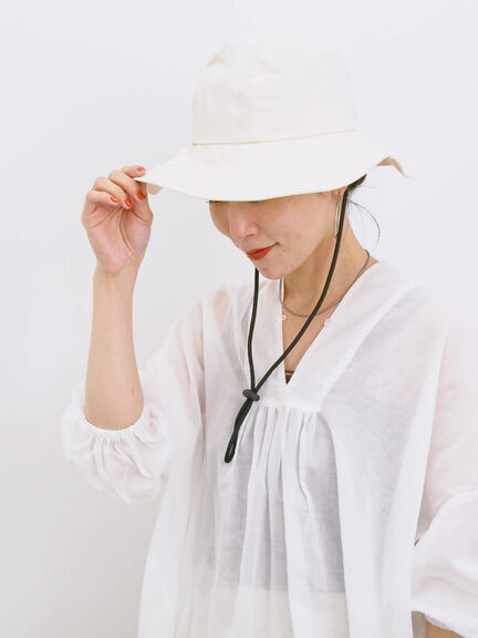【UVカット・撥水加工】クラウン切替ハット（ブラック/カーキ/キナリ）｜Samansa Mos2 blue（サマンサモスモス ブルー）通販