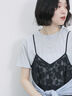 ラメTシャツ（サックスブルー/キナリ/ＴＯＰグレー）｜Samansa Mos2 blue（サマンサモスモス ブルー）通販